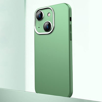For iPhone 14 Frosted Metal Material Phone Case with Lens Protection(Green) - iPhone 14 Cases by buy2fix | Online Shopping UK | buy2fix