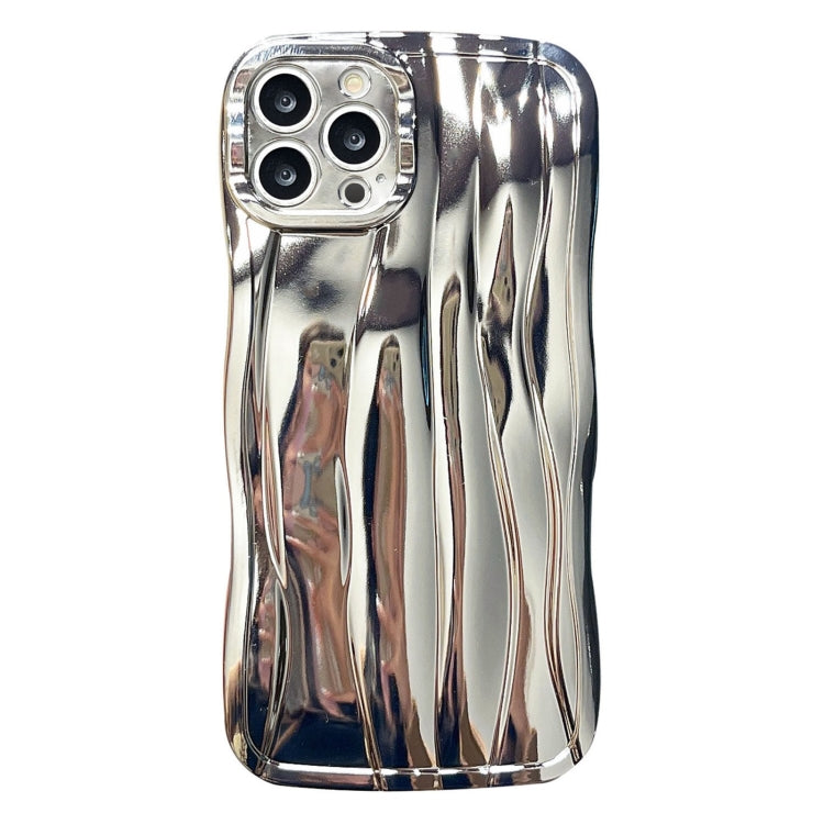 For iPhone 13 Pro Max Electroplating Water Ripple TPU Phone Case(Silver) - iPhone 13 Pro Max Cases by buy2fix | Online Shopping UK | buy2fix