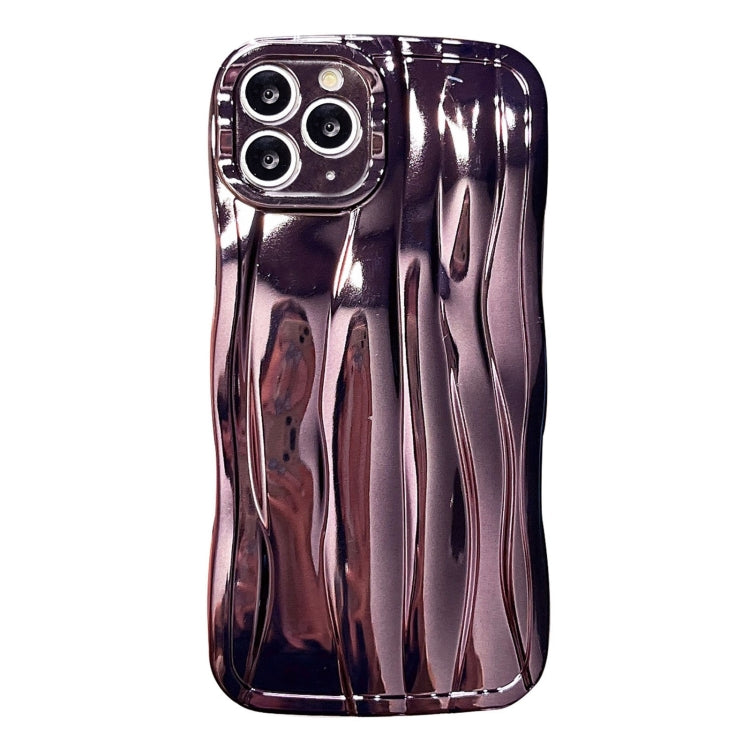 For iPhone 11 Pro Electroplating Water Ripple TPU Phone Case(Purple) - iPhone 11 Pro Cases by buy2fix | Online Shopping UK | buy2fix