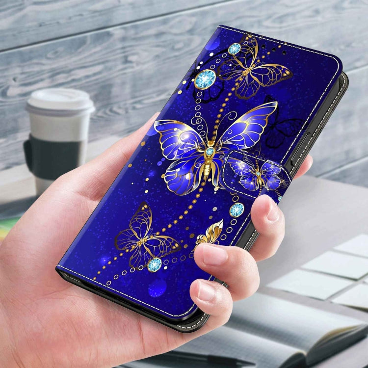 For Xiaomi Redmi A1+ / A2 / A2+ Crystal 3D Shockproof Protective Leather Phone Case(Diamond Butterfly) - Xiaomi Cases by buy2fix | Online Shopping UK | buy2fix