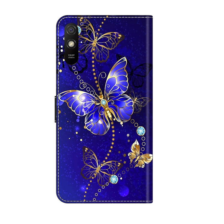 For Xiaomi Redmi 9A Crystal 3D Shockproof Protective Leather Phone Case(Diamond Butterfly) - Xiaomi Cases by buy2fix | Online Shopping UK | buy2fix