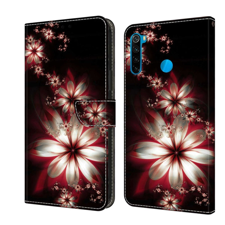 For Xiaomi Redmi Note 8T Crystal 3D Shockproof Protective Leather Phone Case(Fantastic Flower) - Xiaomi Cases by buy2fix | Online Shopping UK | buy2fix