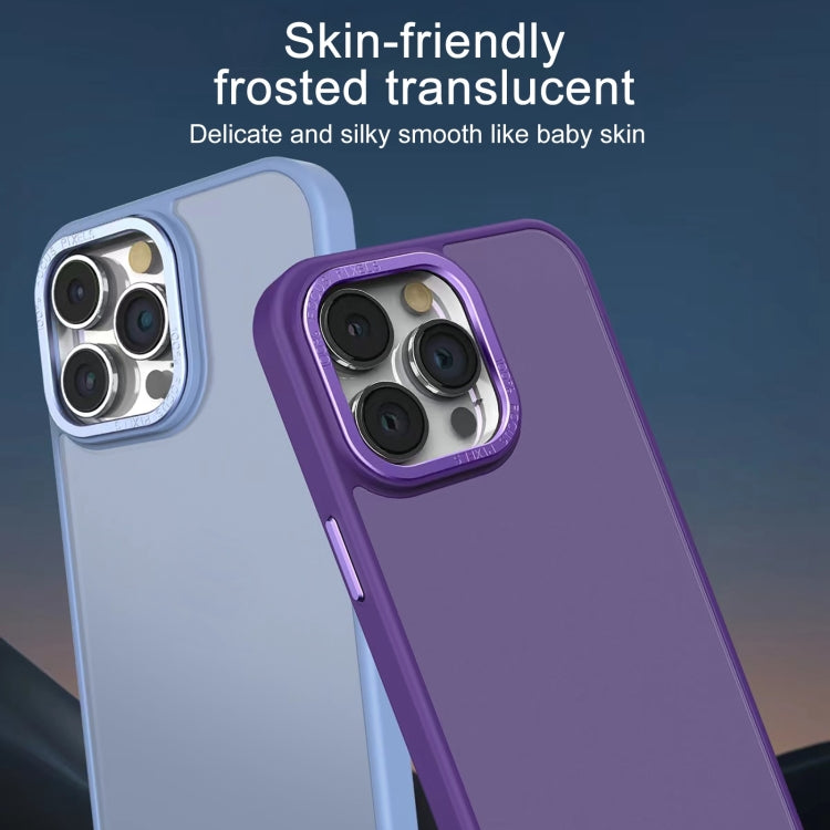 For iPhone 11 Pro All-inclusive TPU Edge Acrylic Back Phone Case(Deep Purple) - iPhone 11 Pro Cases by buy2fix | Online Shopping UK | buy2fix