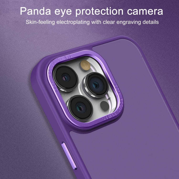 For iPhone 11 Pro All-inclusive TPU Edge Acrylic Back Phone Case(Deep Purple) - iPhone 11 Pro Cases by buy2fix | Online Shopping UK | buy2fix