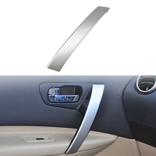 For Nissan Qashqai Left-Drive Car Door Inside Handle Cover, Type:Cover Left(Silver) - Door Handles by buy2fix | Online Shopping UK | buy2fix