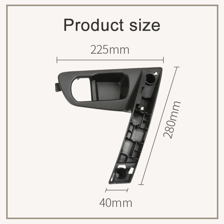 For Nissan Qashqai Left-Drive Car Door Inside Handle Base Bracket, Type:Base Left(Carbon Fiber) - Door Handles by buy2fix | Online Shopping UK | buy2fix