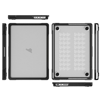 For MacBook Pro 14.2 inch 2023 / 2021 Dot Translucent Laptop Protective Case(Transparent) - MacBook Pro Cases by buy2fix | Online Shopping UK | buy2fix