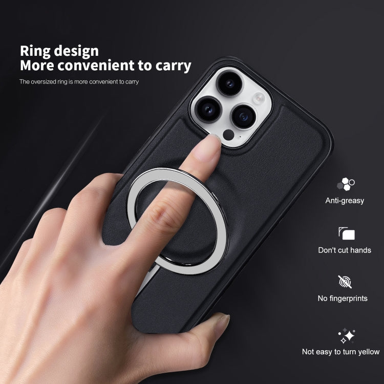 For iPhone 11 MagSafe Magnetic Holder Phone Case(Black) - iPhone 11 Cases by buy2fix | Online Shopping UK | buy2fix