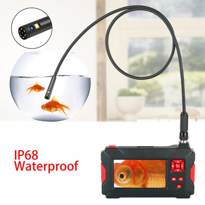 P30 5.5mm 1080P IP68 Waterproof 4.3 inch Screen Dual Camera Digital Endoscope, Length:1m Snake Tube(Black) -  by buy2fix | Online Shopping UK | buy2fix