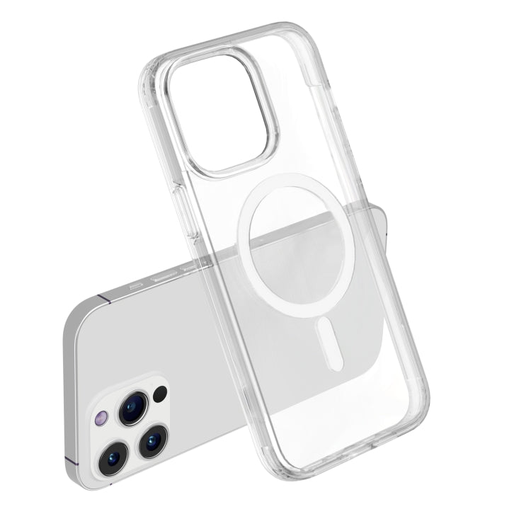 For iPhone 15 Pro Max Terminator Style Transparent MagSafe Magnetic Phone Case(Transparent) - iPhone 15 Pro Max Cases by buy2fix | Online Shopping UK | buy2fix