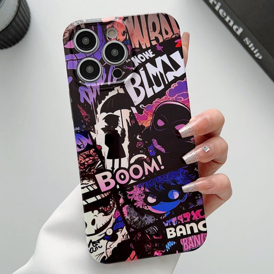 For iPhone 14 Pro Painted Pattern Precise Hole PC Phone Case(Comics Umbrella Boy) - iPhone 14 Pro Cases by buy2fix | Online Shopping UK | buy2fix