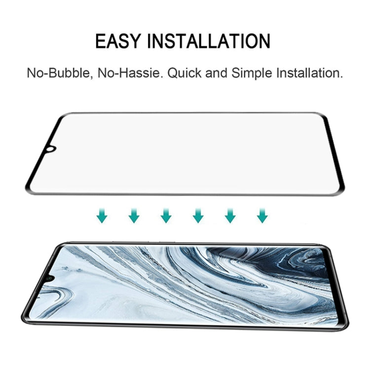 For Xiaomi Mi Note 10 3D Curved Edge Full Screen Tempered Glass Film(Black) - Xiaomi Accessories by buy2fix | Online Shopping UK | buy2fix