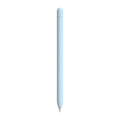 For Apple Pencil 1 LOVE MEI Frosted Leather Texture Silicone Protective Pen Case(Blue) - Pencil Accessories by LOVE MEI | Online Shopping UK | buy2fix