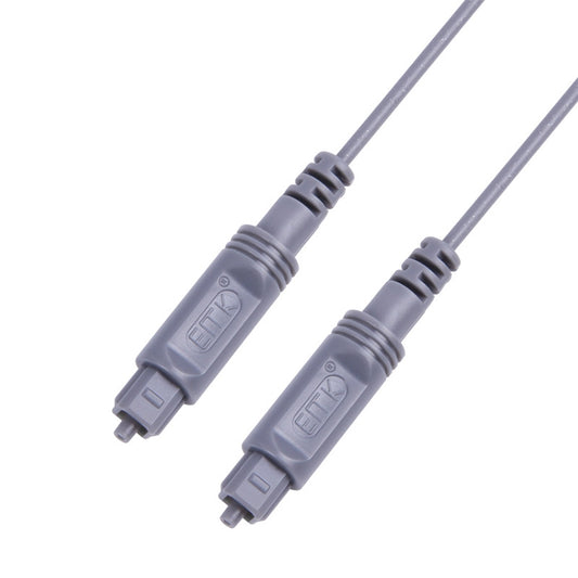 3m EMK OD2.2mm Digital Audio Optical Fiber Cable Plastic Speaker Balance Cable(Silver Grey) - Audio Optical Cables by EMK | Online Shopping UK | buy2fix