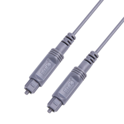 20m EMK OD2.2mm Digital Audio Optical Fiber Cable Plastic Speaker Balance Cable(Silver Grey) - Audio Optical Cables by EMK | Online Shopping UK | buy2fix