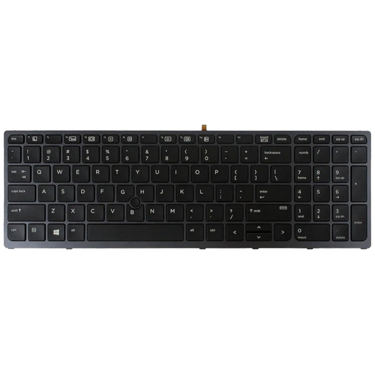 For HP Probook 470 G3 US Version Laptop Backlight Keyboard - HP Spare Parts by buy2fix | Online Shopping UK | buy2fix