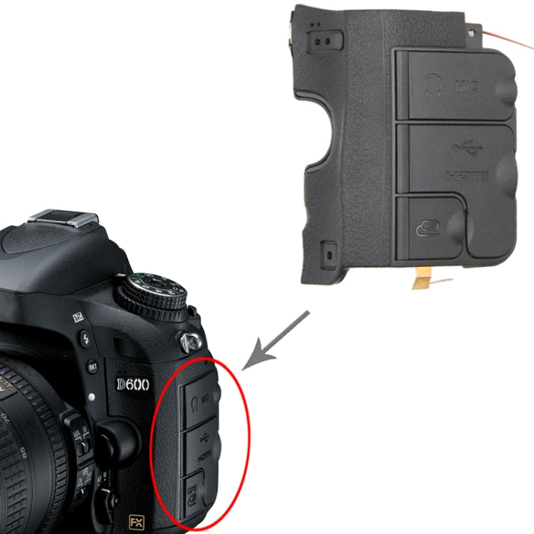 For Nikon D600 Camera USB Cover - USB Cover Cap by buy2fix | Online Shopping UK | buy2fix