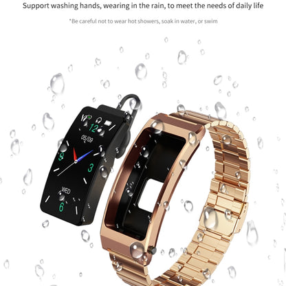 K13S 1.14 inch TFT Screen Milanese Metal Strap Smart Call Bracelet Supports Sleep Management / Blood Oxygen Monitoring(Rose Gold) - Smart Wristbands by buy2fix | Online Shopping UK | buy2fix