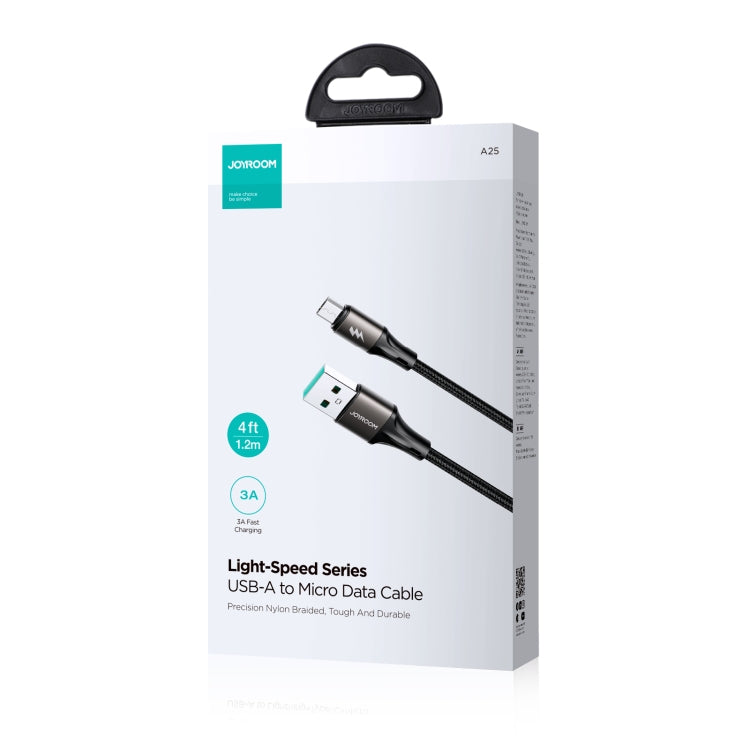 JOYROOM SA25-AM3 3A USB to Micro USB Fast Charge Data Cable, Length:2m(White) - Micro USB Cable by JOYROOM | Online Shopping UK | buy2fix