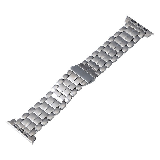 For Apple Watch Ultra 49mm Five Beads Titanium Steel Watch Band(Silver) - Watch Bands by buy2fix | Online Shopping UK | buy2fix