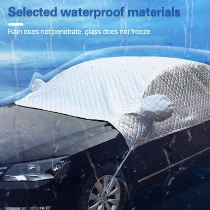 Car Half-cover Car Clothing Sunscreen Heat Insulation Sun Nisor, Plus Cotton Size: 3.6x1.6x1.5m - Aluminum Film PEVA by buy2fix | Online Shopping UK | buy2fix