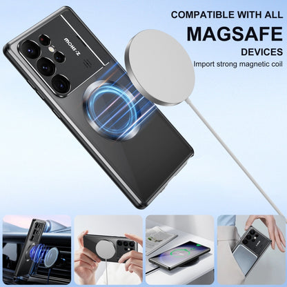 For Samsung Galaxy S23 Ultra 5G Aromatherapy Holder Single-sided MagSafe Magnetic Phone Case(Silver) - Galaxy S23 Ultra 5G Cases by buy2fix | Online Shopping UK | buy2fix