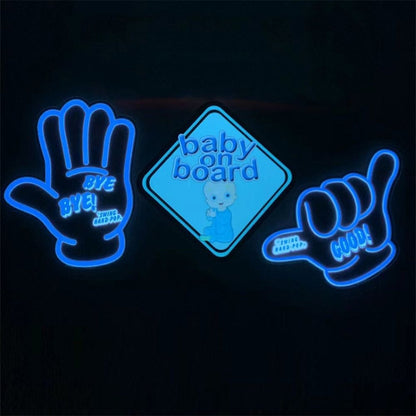 EL Luminous Car Stickers Cold Light Car Stickers Car Luminous Pattern Decoration(Drift Model) - Decorative Sticker by buy2fix | Online Shopping UK | buy2fix