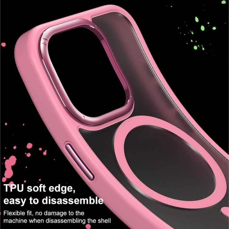 For iPhone 15 Pro MOMAX Magsafe Magnetic PC + TPU + Metal Phone Case(Pink) - iPhone 15 Pro Cases by MOMAX | Online Shopping UK | buy2fix