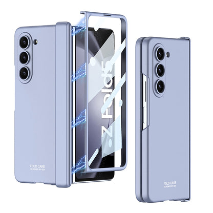 For Samsung Galaxy Z Fold5 GKK Integrated Magnetic Folding Hinge All-inclusive Phone Case(Light Blue) - Galaxy Z Fold5 Cases by GKK | Online Shopping UK | buy2fix