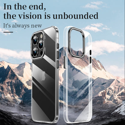 For iPhone 15 Pro Max SULADA PC + Aluminum Alloy Lens Holder Phone Case(Dark Blue) - iPhone 15 Pro Max Cases by SULADA | Online Shopping UK | buy2fix