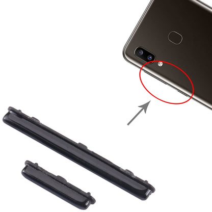 For Samsung Galaxy A20 SM-A205 10pcs Power Button + Volume Control Button(Black) - Home key & Side Key by buy2fix | Online Shopping UK | buy2fix
