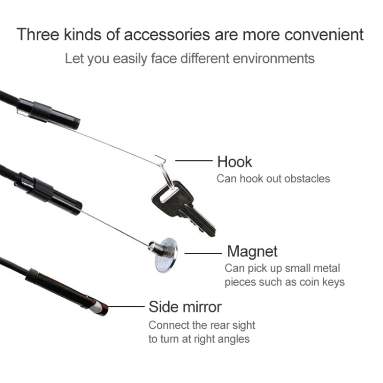 AN97 Waterproof Micro USB Endoscope Hard Tube Inspection Camera for Parts of OTG Function Android Mobile Phone, with 6 LEDs, Lens Diameter:7mm(Length: 2m) - Consumer Electronics by buy2fix | Online Shopping UK | buy2fix