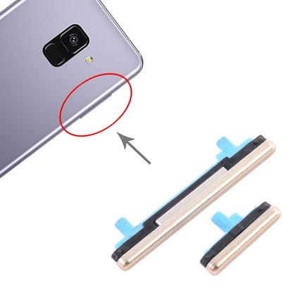 For Samsung Galaxy A8+ 2018 SM-A730 10pcs Power Button + Volume Control Button(Gold) - Home key & Side Key by buy2fix | Online Shopping UK | buy2fix