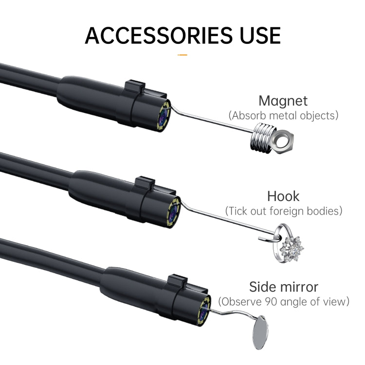 P200 8mm Side Lenses Integrated Industrial Pipeline Endoscope with 4.3 inch Screen, Spec:30m Tube -  by buy2fix | Online Shopping UK | buy2fix