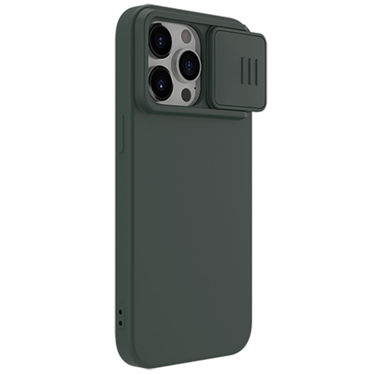 For iPhone 15 Pro Max NILLKIN CamShield MagSafe Liquid Silicone Phone Case(Dark Green) - iPhone 15 Pro Max Cases by NILLKIN | Online Shopping UK | buy2fix