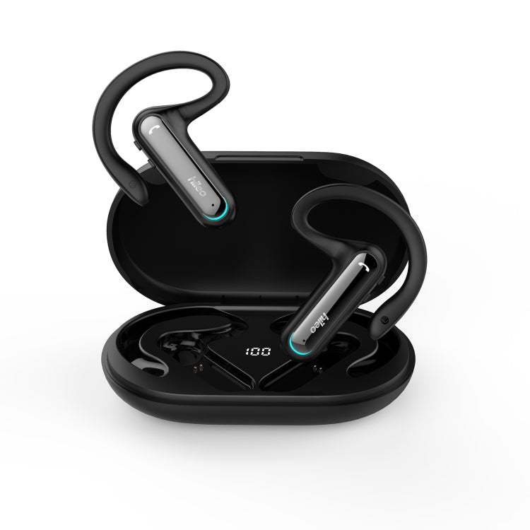 Hileo Hi90 TWS Wireless Bluetooth IPX4 Waterproof Earphone(Black) - Sport Earphone by Hileo | Online Shopping UK | buy2fix