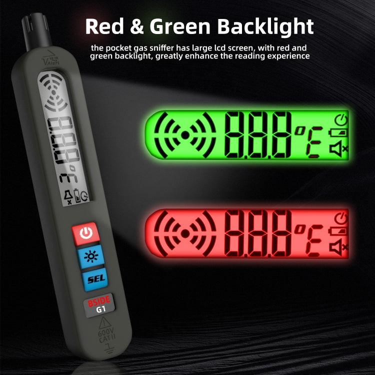 BSIDE G1 Portable Rechargeable Combustible Gas Detector - Gas Monitor by BSIDE | Online Shopping UK | buy2fix