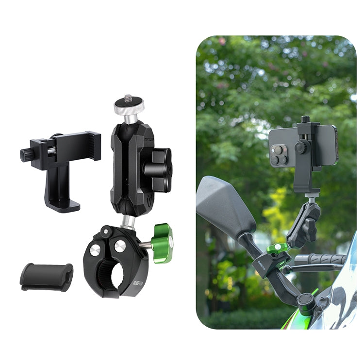 RUIGPRO Crab Clamp Action Camera Bracket 1/4 Ball Head with Phone Clamp - Holder by RUIGPRO | Online Shopping UK | buy2fix