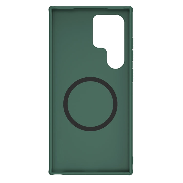 For Samsung Galaxy S24 Ultra 5G NILLKIN Frosted Shield Pro Magnetic Magsafe Phone Case(Green) - Galaxy S24 Ultra 5G Cases by NILLKIN | Online Shopping UK | buy2fix