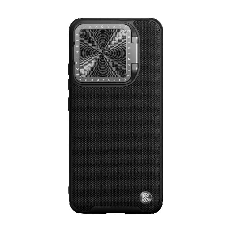 For Xiaomi 14 Pro NILLKIN Textured Prop Magnetic Lens Protection Holder Nylon Phone Case(Black) - 14 Pro Cases by NILLKIN | Online Shopping UK | buy2fix