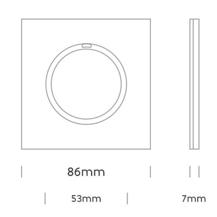 86mm Round LED Tempered Glass Switch Panel, Gold Round Glass, Style:One Open Dual Control - Consumer Electronics by buy2fix | Online Shopping UK | buy2fix