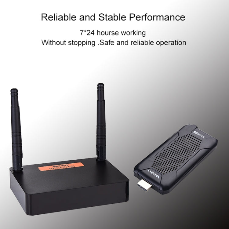 Measy FHD656 Mini 1080P HDMI 1.4 HD Wireless Audio Video Transmitter Receiver Extender Transmission System, Transmission Distance: 100m, US Plug - Computer & Networking by Measy | Online Shopping UK | buy2fix