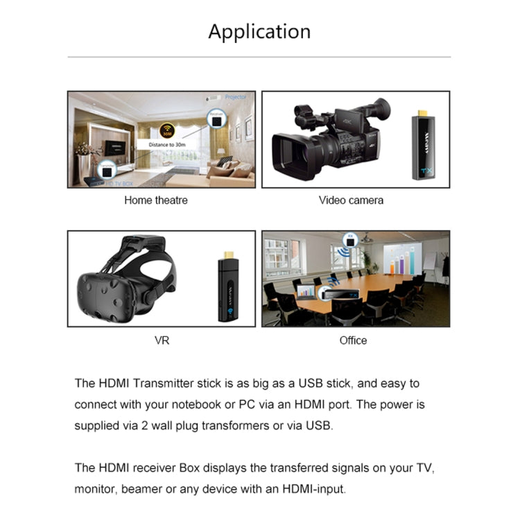 Measy W2H Nano 1080P HDMI 1.4 3D Wireless HDMI Audio Video Transmitter Receiver Extender, Transmission Distance: 30m, UK Plug - Computer & Networking by Measy | Online Shopping UK | buy2fix