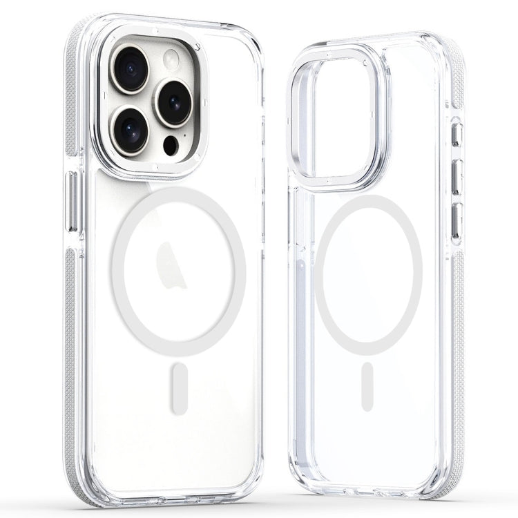 For iPhone 13 Pro Max Dual-Color Clear Acrylic Hybrid TPU MagSafe Phone Case(Transparent) - iPhone 13 Pro Max Cases by buy2fix | Online Shopping UK | buy2fix