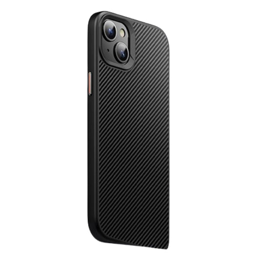 For iPhone 15 Plus MagSafe Kevlar Fiber Shockproof Phone Case(Black) - iPhone 15 Plus Cases by buy2fix | Online Shopping UK | buy2fix