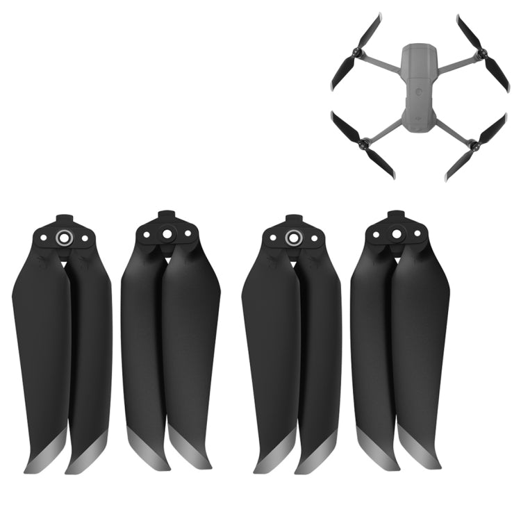 2 Pairs Sunnylife 7238F-2 For DJI Mavic Air 2 / Air 2S Low Noise Quick-release Propellers(Silver) - DJI & GoPro Accessories by Sunnylife | Online Shopping UK | buy2fix