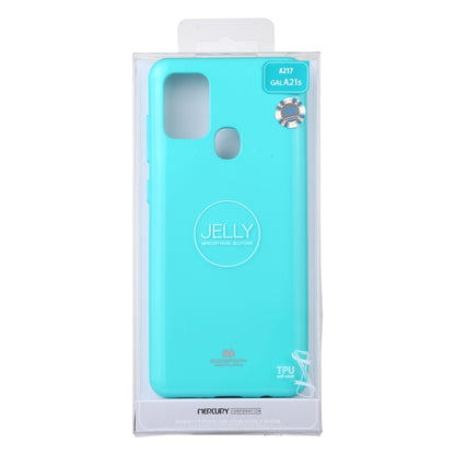 For Samsung Galaxy A21s GOOSPERY JELLY Full Coverage Soft Case(Mint Green) - Samsung Accessories by GOOSPERY | Online Shopping UK | buy2fix