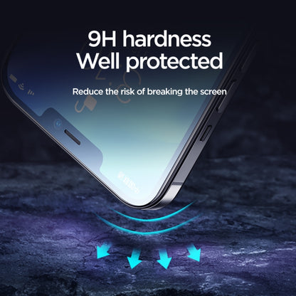 For iPhone 12 / 12 Pro JOYROOM Knight Series 2.5D Big Screen HD Tempered Glass Film - iPhone 12 / 12 Pro Tempered Glass by JOYROOM | Online Shopping UK | buy2fix