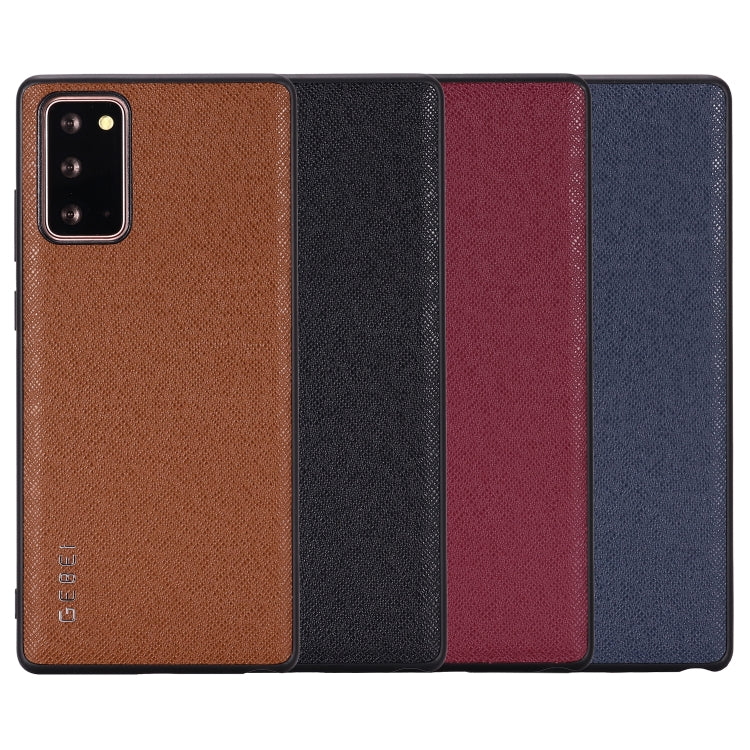 For Samsung Galaxy Note 20 GEBEI Full-coverage Shockproof Leather Protective Case(Black) - Galaxy Note20 Cases by GEBEI | Online Shopping UK | buy2fix