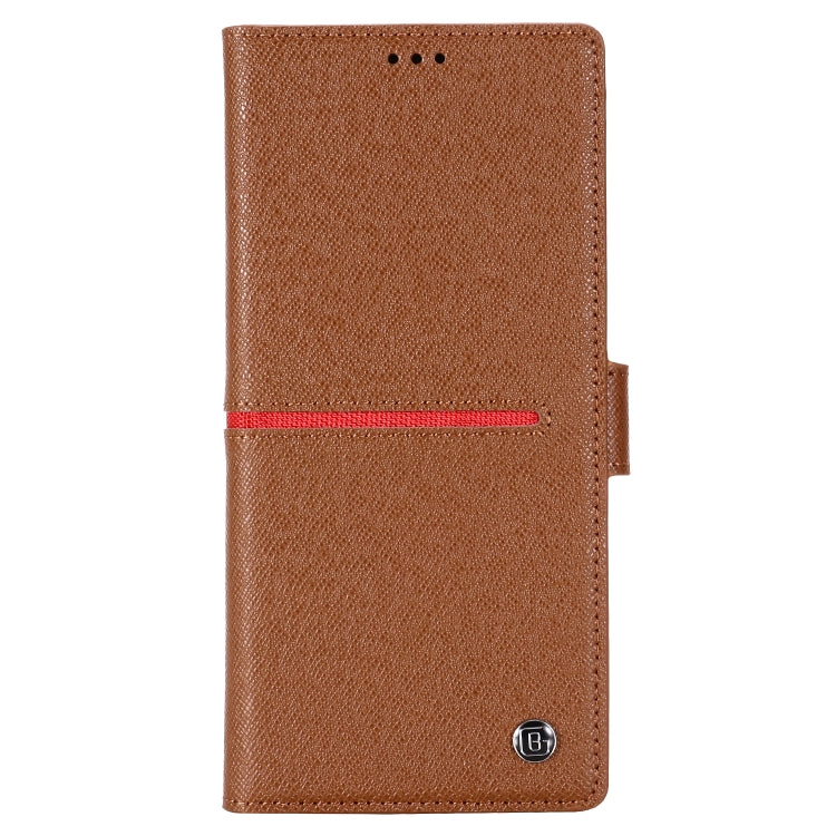 For Samsung Galaxy Note 20 GEBEI Top-grain Leather Horizontal Flip Protective Case with Holder & Card Slots & Wallet & Photo Frame(Brown) - Galaxy Note20 Cases by GEBEI | Online Shopping UK | buy2fix